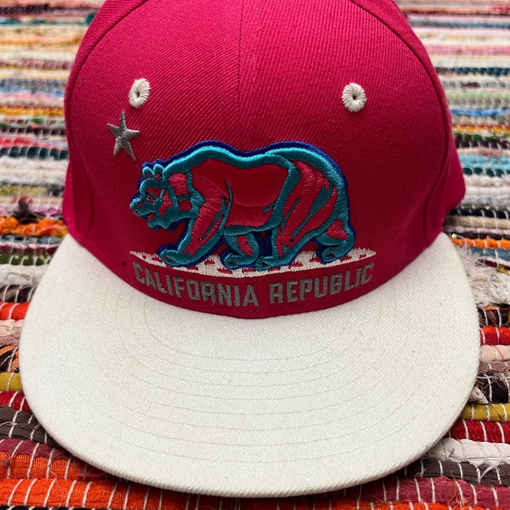 California Republic Snapback Hat | Pink | Size OS